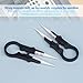 ZORZA 2Pcs Anti-Static Tweezer High Temperature Resistant 1600 Degrees Ceramic Tweezers Insulation Tweezers with Plastic Handle for Electronics,Laboratory Work,Jewelry-Making,Craft DIY Repair Tool