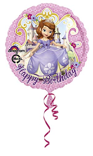 Disney Junior 2753001 Ballon en aluminium « Happy Birthday Sofia The First »