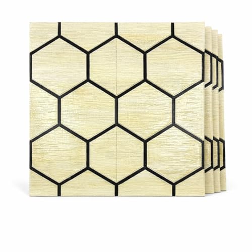 Image of Barebeauty 3D Wall Panel Wallpaper, Self Adhesive PE Foam Brick Sticker, Waterproof Wall Covering for Home Decor, 70 x 70 cm (Pack of 10, 52.7 Sq. Ft. Approx)