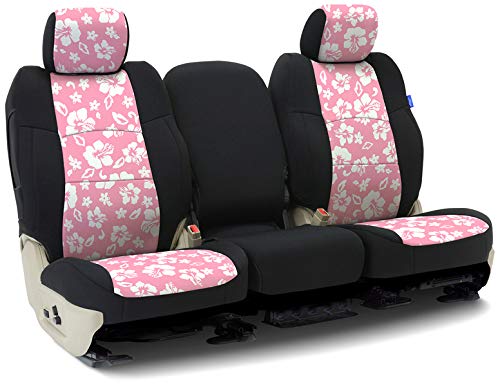 Tailored Seat Covers Neoprene Hawaiian Pink with Black Sides for 2017-2019 Honda Civic Hatchback