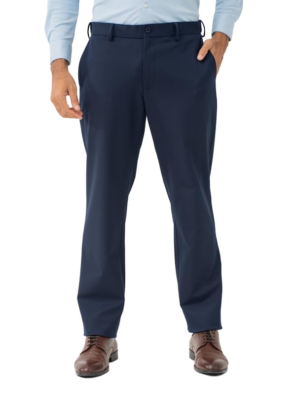 the pant project Water Repellent Formal Trousers for Men | Relaxed Fit Office Wear Pants | 4-Way Stretch Wrinkle-Free Formal Pants with Flex-Tech Waistband-picture-18