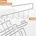 Cestas Almacenaje Cocina, 2pcs Debajo Estante Colgante Alambre de Organizador Cesta para...
