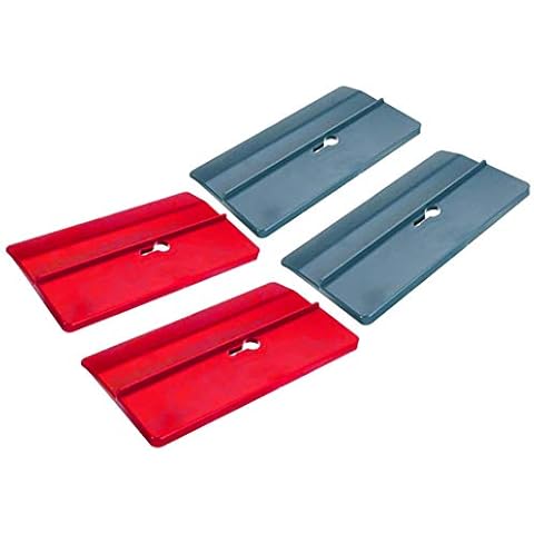 Drywall Fitting Tool, 2Pcs Durable Plastic Drywall Lifts Fitting Positioning Plate, Light Panel Lifter Supports The Board in Place (red) Cover
