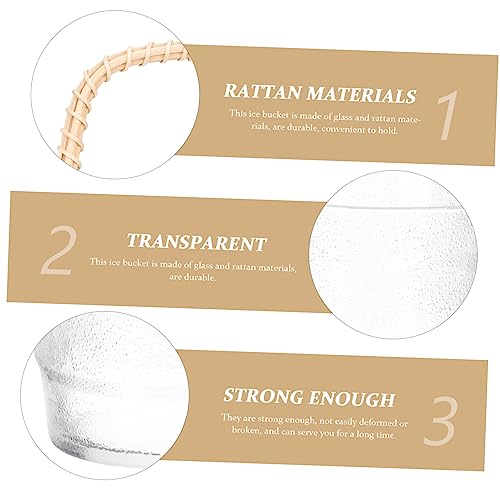 BIUDECO Balde De Gelo Portátil Banheira De Armazenamento De Gelo Recipiente De Cubo De Gelo Caixa De