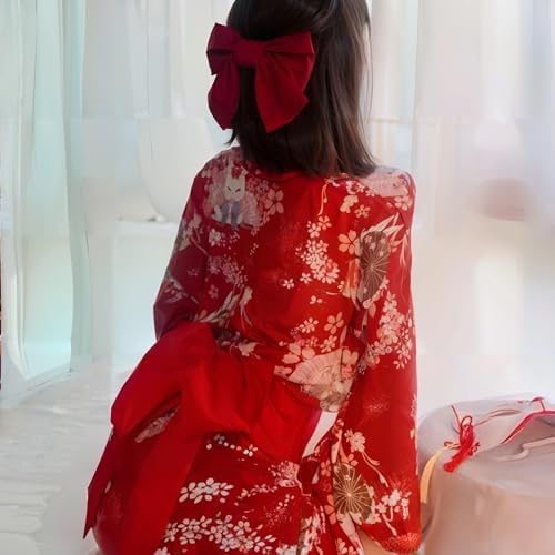 [三丸] 着物 コスプレ 浴衣 レディース 女性用 セクシーランジェリー 過激 変態 sm 可愛い Vネック ウサギ柄 蝶結び セクシーTバック えろい下着 あだるとグッズ 女性 エロ ランジェリー セクシー エッチ コスチューム 大人 アダルトグッズ 詳細画像4