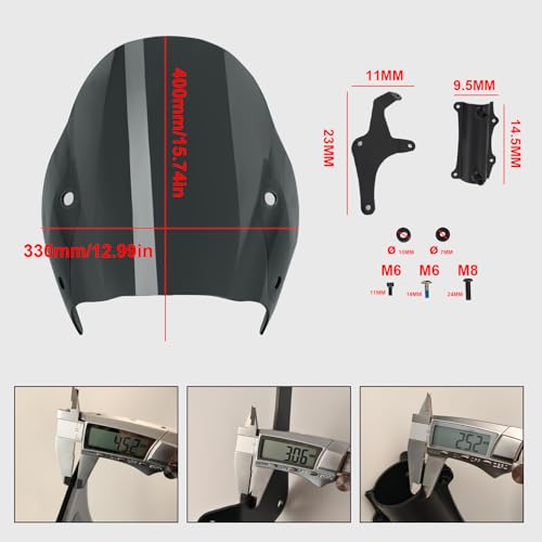 WOOGA Flyscreen Windshield for Vulcan S