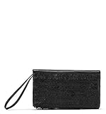 The Sak womens Wallet, Black Paillettes, 7.4in L x 1.3in W x 4in H