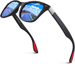 GIFFEMANS Unisex Polarized Sports Sunglasses for Men and Women | UV400 Protection Driving Glasses with Anti-Glare Mirror L... Price In India