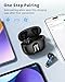 Wireless Earbuds, Bluetooth 5.4 Headphones HiFi Stereo, Ear Buds with 50H Playback, LED Display Wireless Earphones Clear Calls, IP7 Waterproof, Bluetooth Earbuds for Laptop/Phones/Sports, Black