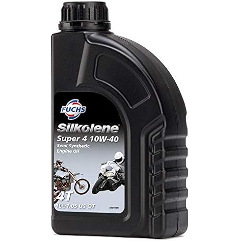 Silkolene Motorbike Quality Semi Synthetic Motorcycle Engine Oil SUPER-4 10W-40 1L BOTTLE Cover