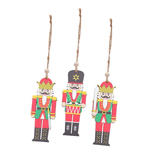 KESYOO 3 Pcs Enfeites de Natal Quebra-Nozes árvore de Natal Decorações Penduradas Temporada Festiva