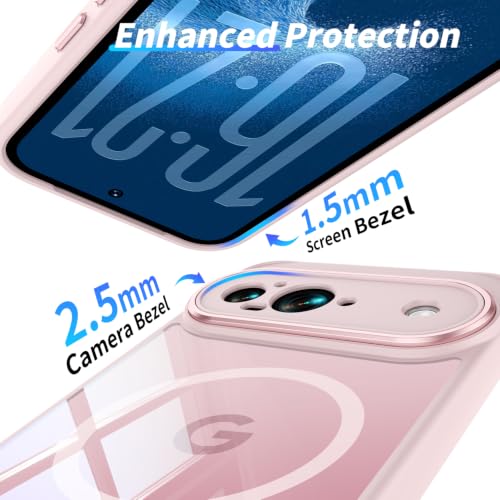Image of Magnetic Case with Clear Back for Google Pixel 9, Fit for MagSafe