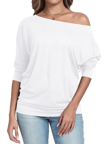 White Dolman Sleeve Top