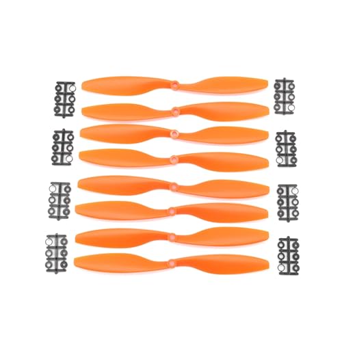 Hélice 1045 pour drone F450 F550 assurant un vol stable avec ces 8 pièces orange