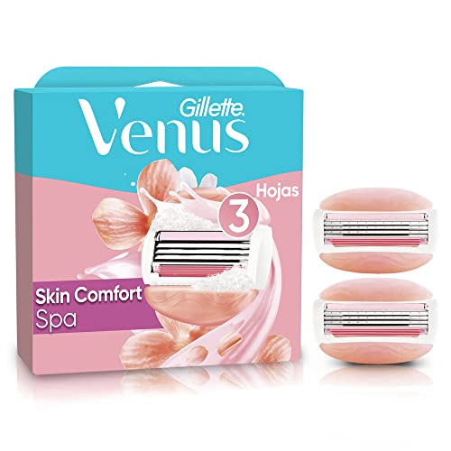 GILLETTE Venus Spa, Carga para Aparelho de Depilação Femenino, 2 Refis para Aparelho Venus com Barras Umectantes e Óleos Botânicos, Depilação Corporal