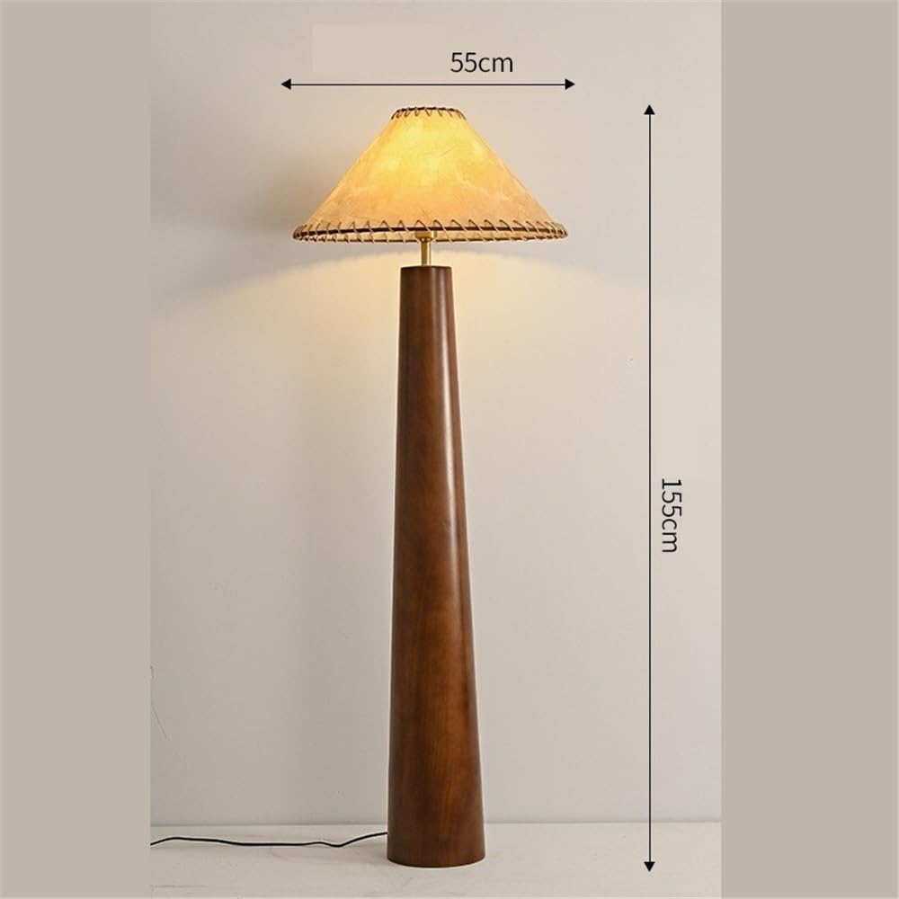 Nowoczesna retro drewniana lampa podłogowa do salonu, sypialni, biura, herbaciarni, pionowa lampa stołowa lampa podłogowa