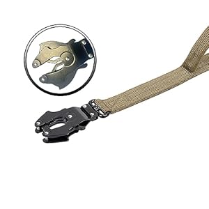 ICEFANG-Tactical-Dog-LeashK9-Training-Walking-Bungee-Lead-with-2-Control-HandleHeavy-Duty-Quick-Release-Metal-ClaspHands-Free-D-Ring-for-Medium-Large-Dogs-4ftReflective-Brown - Cucciolini Doodles   ICEFANG-Tactical-Dog-LeashK9-Training-Walking-Bungee-Lead-with-2-Control-HandleHeavy-Duty-Quick-Release-Metal-ClaspHands-Free-D-Ring-for-Medium-Large-Dogs-4ftReflective-Brown