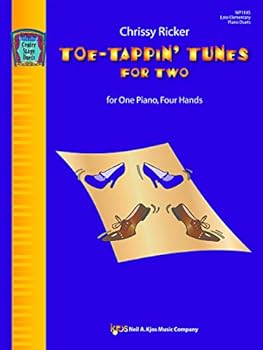 Paperback WP1185 - Toe-Tappin' Tunes for Two - One Piano Four Hands - Ricker (English and German Edition) [German] Book