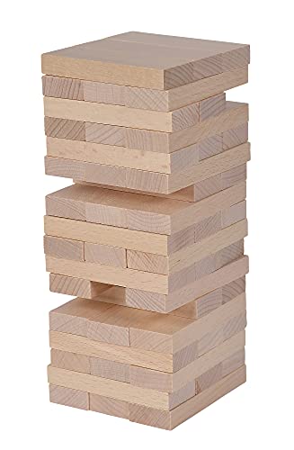 Eichhorn Stapelspiel, Geschicklichkeitsspiel für die ganze Familie, Balance Tower gefertigt aus unbehandelten Holz… – Bild 4
