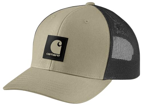 Image of Carhartt Men's Rugged Flex Twill Mesh-Back Logo Patch Cap