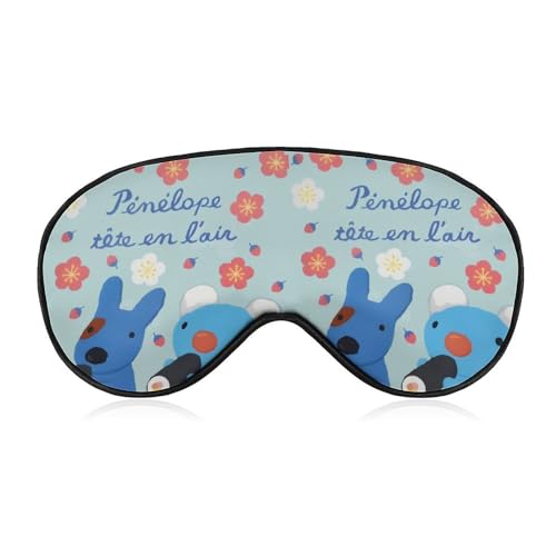 ペネロペ アイマスク 睡眠アイマスク 目隠し 睡眠用 安眠 遮光 軽量 通気性 寝る時マス ク昼寝/仮眠/旅行に最適