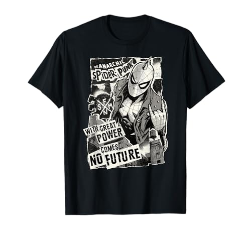 Marvel Spider-Man Anarchic Spider-Punk With Great Power Camiseta