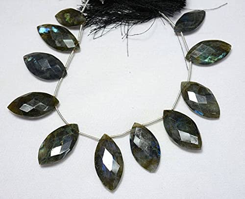 Labradorite facettée pour fabriquer un collier bohème chic élégant