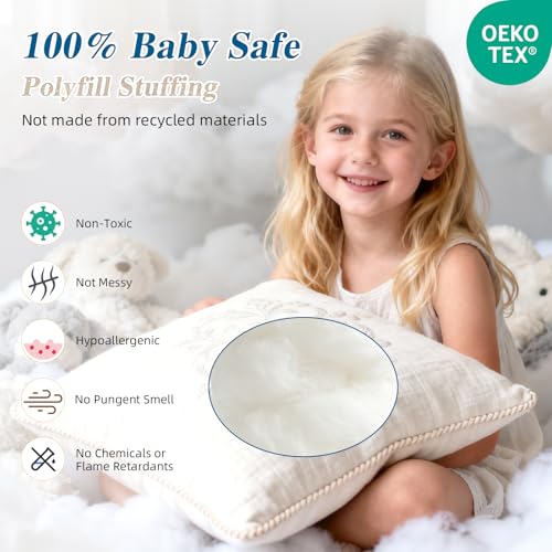 Image of 80oz Soft Polyfill Stuffing, Fluffy Pillow Stuffing Filling for Pillow, Couch Cushion, Cloud Project, Stuffed Animal, Craft, Machine Washable Polyester Fiberfill for Crochet, Pet Bed, Plushies
