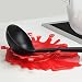 Flinelife 2 in 1 Spoon Utensil Holder Silicone Spoon Rest - RED