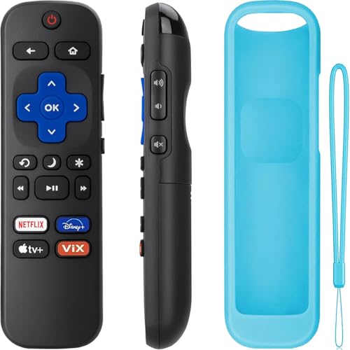 La Mejor Recopilación de smart tv polaroid los mejores 10. 45 UORLEN Control Remoto para Roku TV, Universal Control Compatible con Atvio TCL Hisense Philips Aiwa Sansui Sharp Sanyo Polaroid Onn JVC RCA Insignia Smart TV