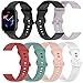 RuenTech 6-Pack Soft Silicone Bands Compatible with KALINCO Smart Watch, Quick Release Replacement Bands Sport Straps for KALINCO P22 Smart Watch Bands Women&Men (Multicolor6-Pack)
