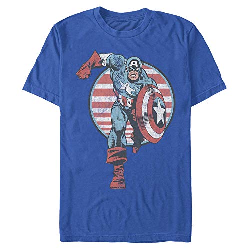 T-shirt Avengers Captain Charge mixte en coton bio : le vêtement Marvel casual au quotidien