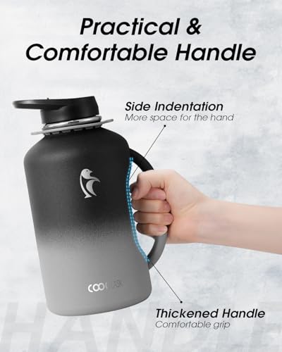 Image of Coolflask 64 oz Water Jug with Handle, Half Gallon Insulated Water Bottle