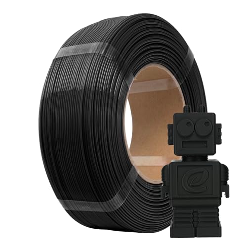 Image of eSUN PLA Basic Refilament 1.75mm, 3D Printer Refill High Speed PLA for Fast Printing, 1KG Spoolless 3D Printing Filament for High Speed 3D Printers, Black