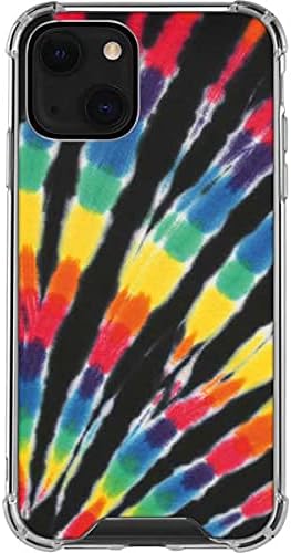 Skinit Clear Phone Case Compatible with iPhone 13 Mini - Officially Licensed Liquid Blue Tie Dye - Rainbow Design