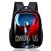 Among Us Rugzak met 3D-cartoonprint, schooltas, BKJJ Among Us, modieuze rugzakken, casual, uniseks, kinderen, game Among…