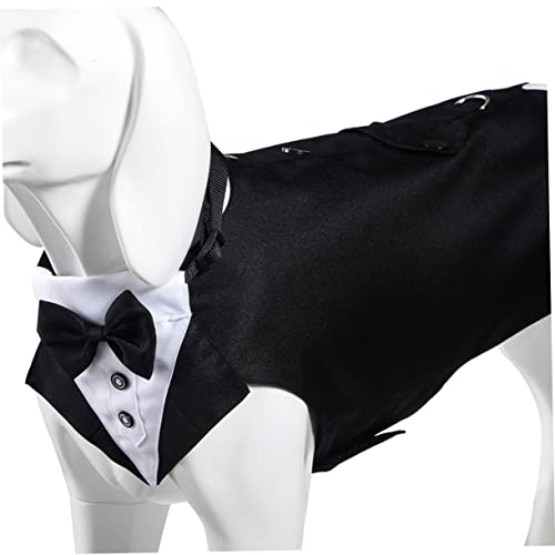 Disfraz formal para perros cortejo negro talla S miniatura 7