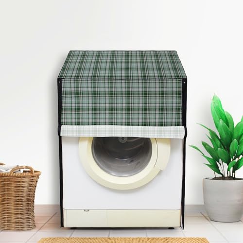 Image of Lithara Front Load Fully Automatic Washing Machine Cover for LG, Samsung, IFB, Whirlpool, Suitable for 5 kg & 5.5 Kg - Waterproof, Dustproof Cover (Print-8)