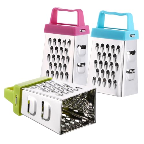 Set de 3 Mini Ralladores de Ajo y Queso de Acero Inoxidable miniatura 1