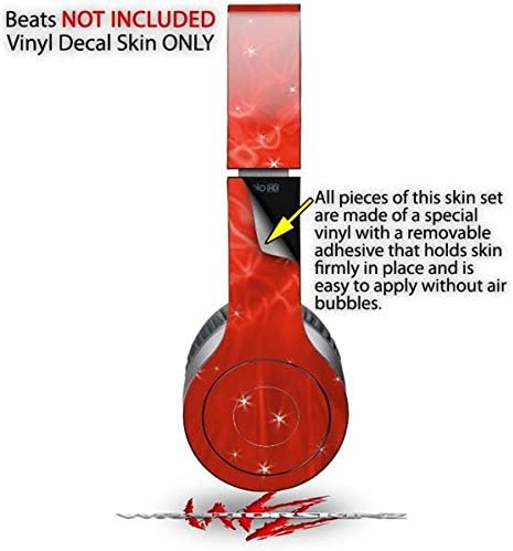 Skin Decal Wrap Works with Original Beats Solo HD Headphones Stardust Red Skin Only (Headphones NOT Included)