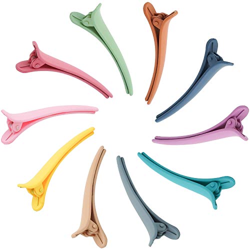 DeD 40 Pieces Hair Clips Non-slip Alligator Hair Clip for Styling, Plastic Duckbill Alligator Hair Barrettes Pins for Women Girls, Matte Color 3inch