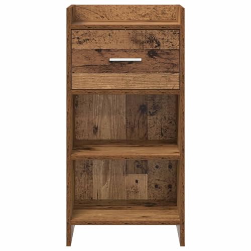 Aparador de madera vieja resistente de diseño moderno con amplio almacenamiento vertical 4