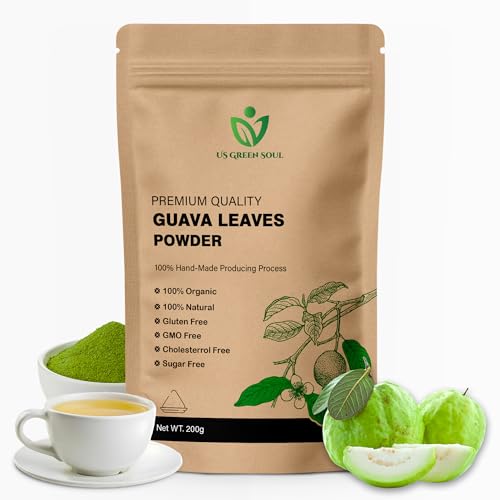 Guava Leaves Powder – Natural Herbal Leaf Powder – Pure Dried Guava Leaves for Tea & Recipes