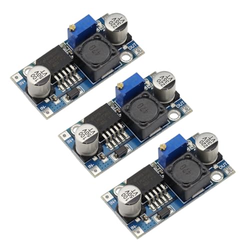 VKLSVAN 3PCS LM2596 DC-DC Buck Converter High Efficiency Voltage Regulator 3.2-46V to 1.25-35V Adjustable Power Supply Step-Down Module