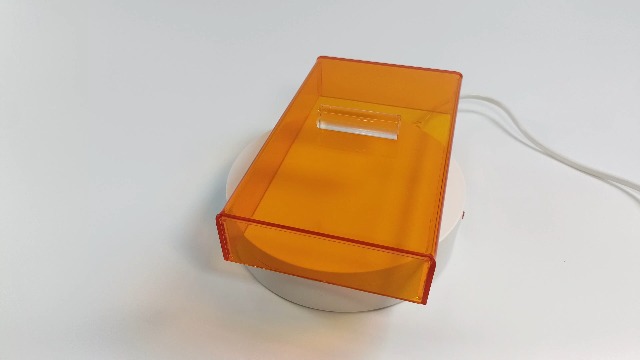 Image of Dental Curing Light Protector Box Orange Ultraviolet Shield Cover Box with 2 Size (Small)