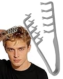 lulir Lockenkamm Textur Kamm,Volumen Lockenkamm, Styling Kamm Locken für Naturlocken & Fülle, mit Breiten Zähnen, Texture Comb für Männer& Frauen, für Die Haarwurzeln mit Ponyansatz Pflegen