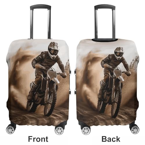 Motocross Printed Luggage Cover Protector, Fits 18-32 Inch Luggage3