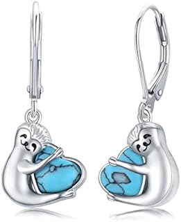 Women Earrings 925 Silver Hypoallergenic Dangle Drop Earrings for Girls Cute Animal Jewellery for Girlfriend Mother Daughter