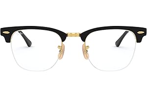 Rx3716vm Clubmaster Metal Square Prescription Eyeglass Frames