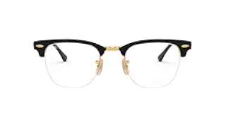 Rx3716vm Clubmaster Metal Square Prescription Eyeglass Frames